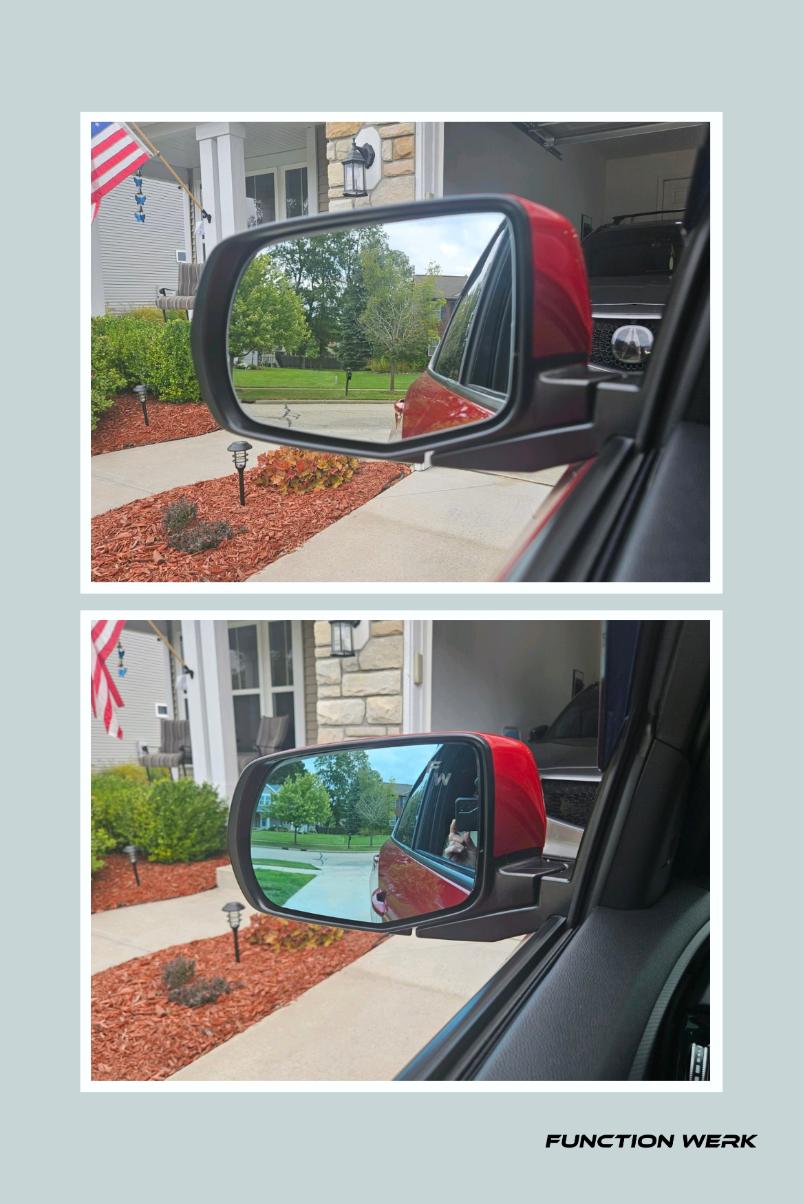 Blue Convex Mirror for 2019-26 Acura RDX