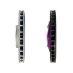 Function Werk front brake rotor side profile comparison for 2021-2025 Acura TLX Type S