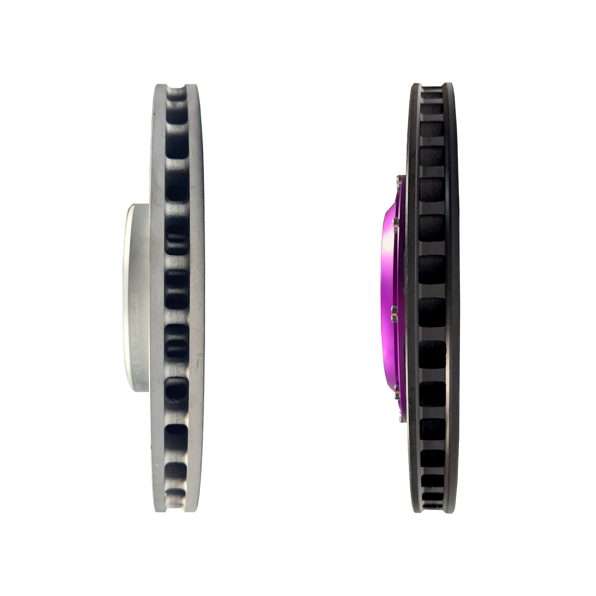 Function Werk front brake rotor side profile comparison for 2021-2025 Acura TLX Type S
