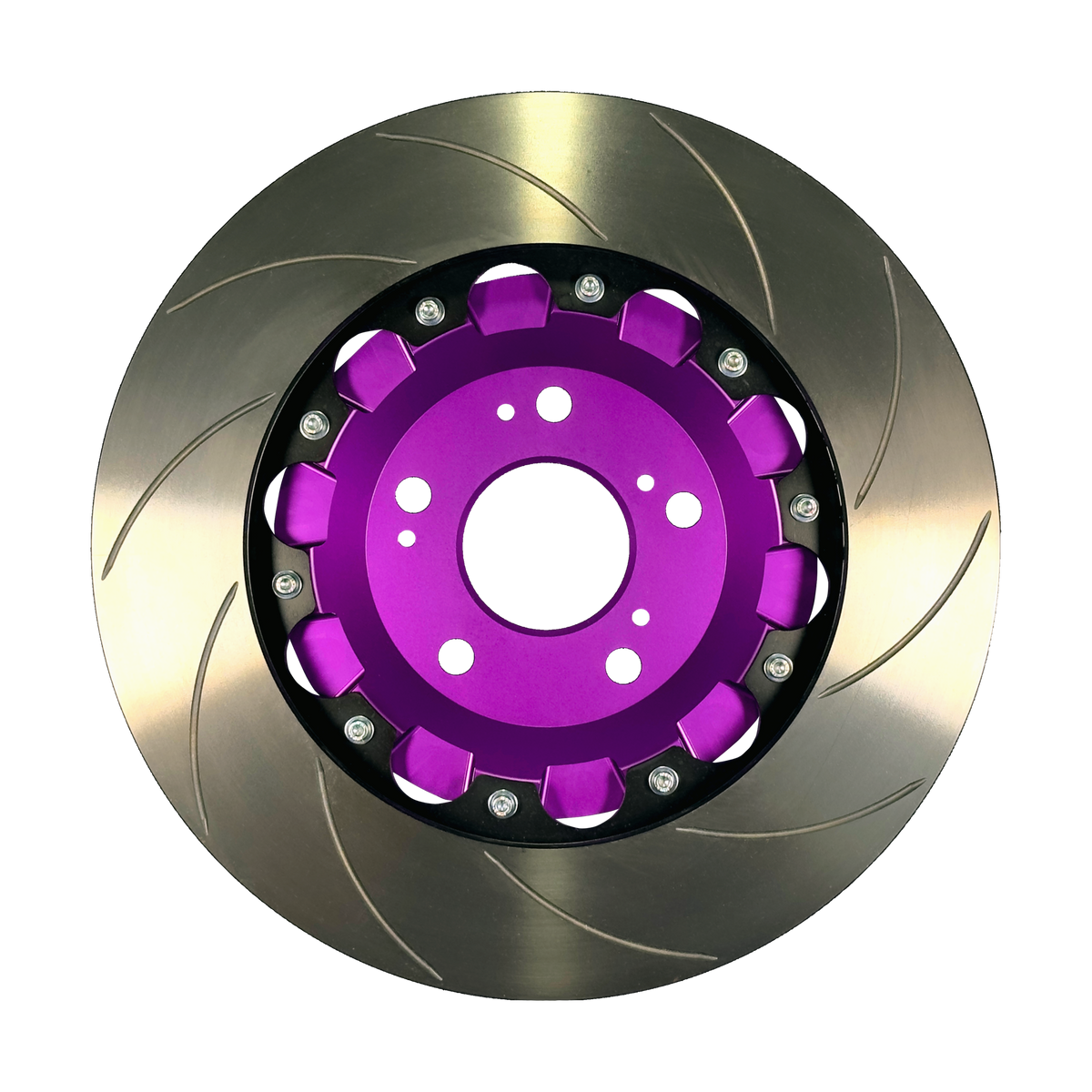 Function Werk front brake rotor with purple hat for 2022+ Acura MDX Type S